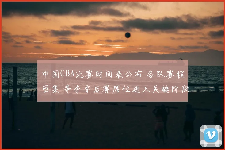 中国CBA比赛时间表公布 各队赛程密集 争夺季后赛席位进入关键阶段